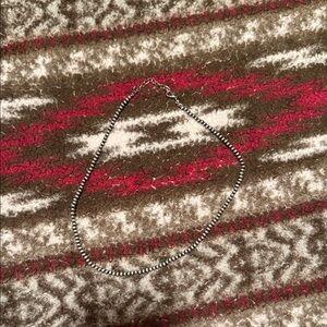 Elegant Silver Beaded Necklace